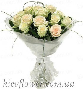Букет троянд "Лірика" — Букети квітів купити з доставкою в KievFlower.  Артикул: 1264