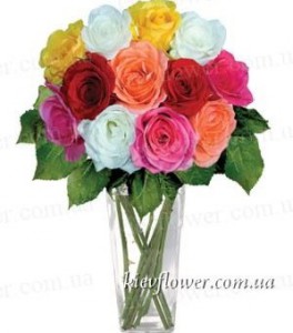 Букет з 11 троянд "Просто Так" — Букети квітів купити з доставкою в KievFlower.  Артикул: 0610