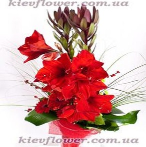 Букет "Серце Прометея"  — Букети квітів купити з доставкою в KievFlower.  Артикул: 0640