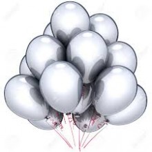 Helium silver balls — KievFlower - flowers to Kiev & Ukraine 