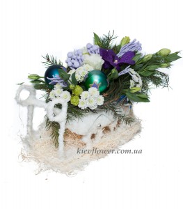 Sleigh of Santa Claus - order gifts with delivery on KievFlower.