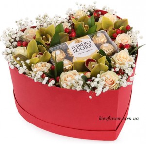 Candy, flowers, love — KievFlower - flowers to Kiev & Ukraine 