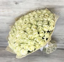 Special offer - 101 white roses.