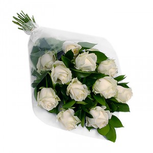 Білі троянди — Букети квітів купити з доставкою в KievFlower.  Артикул: 0599