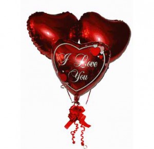 3 серця Фольга Любов 47 см (гелій) — Гелієві кульки купити з доставкою в KievFlower.  Артикул: 920267