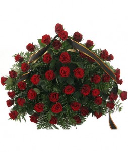 Funeral flower basket - order funeral bouquets with delivery on KievFlower.
