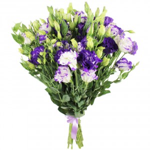 Букет 15 фиолетовых эустом — Kievflower - Доставка цветов