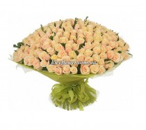 301 Bouquet of cream roses "To My Queen"