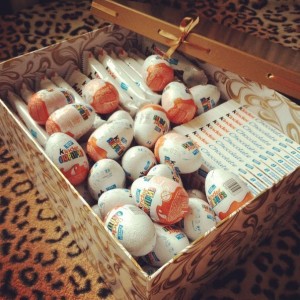 Sweets \"Kinder Surprise\" in a box - Gifts to order with delivery in KievFlower. Reference: 76655