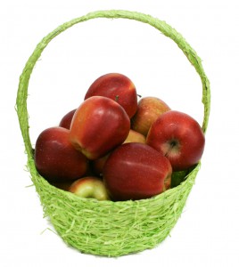 Кошик фруктів "Яблуко" — Kievflower - Доставка квiтiв