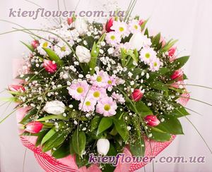 Букет "Bесеннее дыхание" — Букеты цветов заказать с доставкой в KievFlower.  Артикул: 0572
