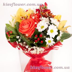 Букет "Блюз" — Букеты цветов заказать с доставкой в KievFlower.  Артикул: 1066