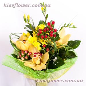 Букет "Солнечный ветер" — Букеты цветов заказать с доставкой в KievFlower.  Артикул: 0622