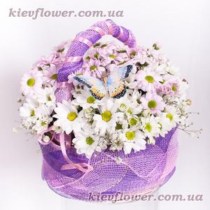 Кошик "Літній" — Букети квітів купити з доставкою в KievFlower.  Артикул: 0618