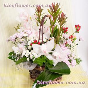 Корзинка признаний — Букеты цветов заказать с доставкой в KievFlower.  Артикул: 0832