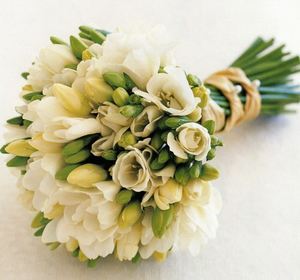 Wedding bouquet of freesias #33 - Wedding bouquets to order with delivery in KievFlower. Reference: 9033