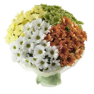 Букет з хризантеми "Гармонія" — Букети квітів купити з доставкою в KievFlower.  Артикул: 1237