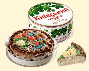 Київський торт — Подарунки купити з доставкою в KievFlower.  Артикул: 0340