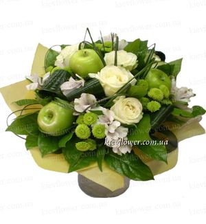 Букет "Яблочко" — Букеты цветов заказать с доставкой в KievFlower.  Артикул: 0505
