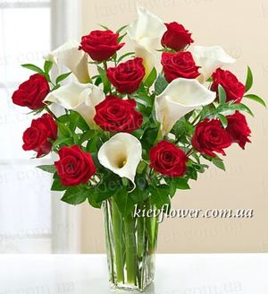 Букет "Зимова Вишня" — Букети квітів купити з доставкою в KievFlower.  Артикул: 0603