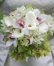 Bridal bouquet of orchids №6