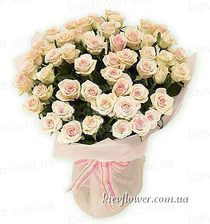 Bouquet "Flamingo" 51 cream roses