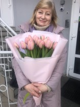 Розовые тюльпаны