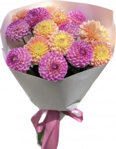 Bright bouquet of dahlia — KievFlower - flowers to Kiev & Ukraine 