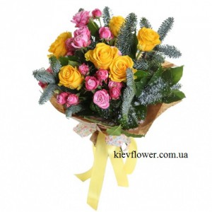 Яркое поздравление — KievFlower - flowers to Kiev & Ukraine 