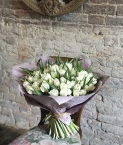 Белые тюльпаны -  поштучно