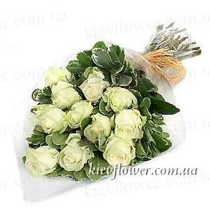 Букет из 15 роз "С любовью" — Букеты цветов заказать с доставкой в KievFlower.  Артикул: 1010