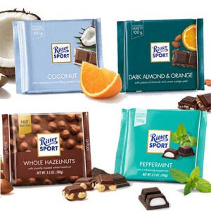 Шоколад Ritter Sport в ассортименті — Kievflower - Доставка квiтiв