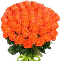 Букет 51 Оранжевая Роза