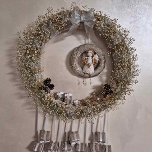 Венок рождественский ангел — Kievflower - Доставка цветов