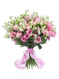 Букет 21 розовая эустома — Kievflower - Доставка цветов
