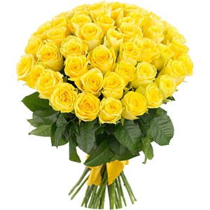 Букет 51 Желтая Роза — Kievflower - Доставка цветов