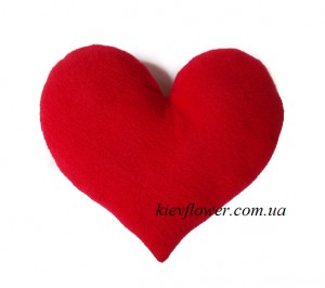 Подушка сердце — Подарки заказать с доставкой в KievFlower.  Артикул: 55558