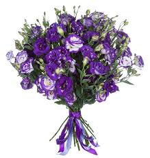Букет из фиолетовых эустом — Kievflower - Доставка цветов