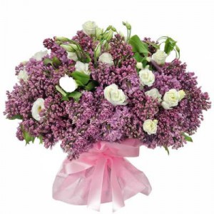 Bouquet of lilac and eustoma — KievFlower - flowers to Kiev & Ukraine 