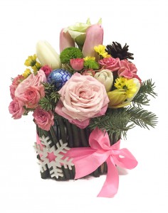 Winter Compliment - order bouquets of flowers with delivery on KievFlower.