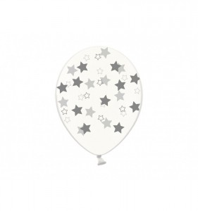Кульки з срібними зірками — Kievflower - Доставка квiтiв