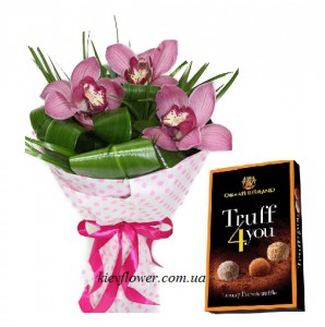 Орхидеи и конфеты  — Kievflower - Доставка цветов